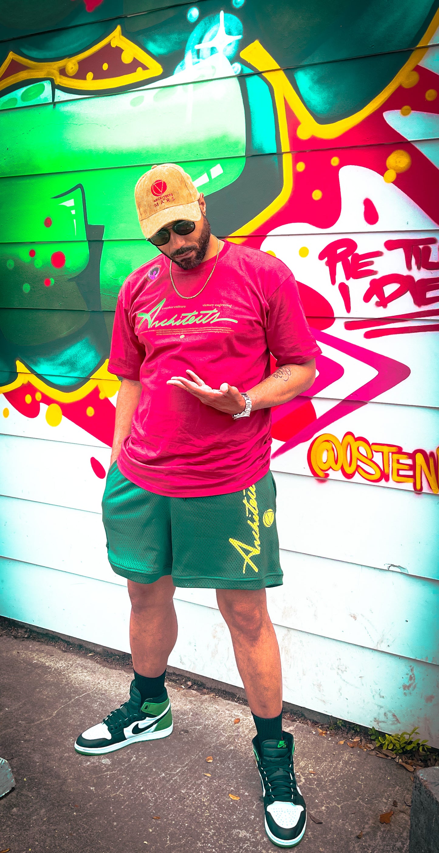 Architects Shorts(mars green/lighting)