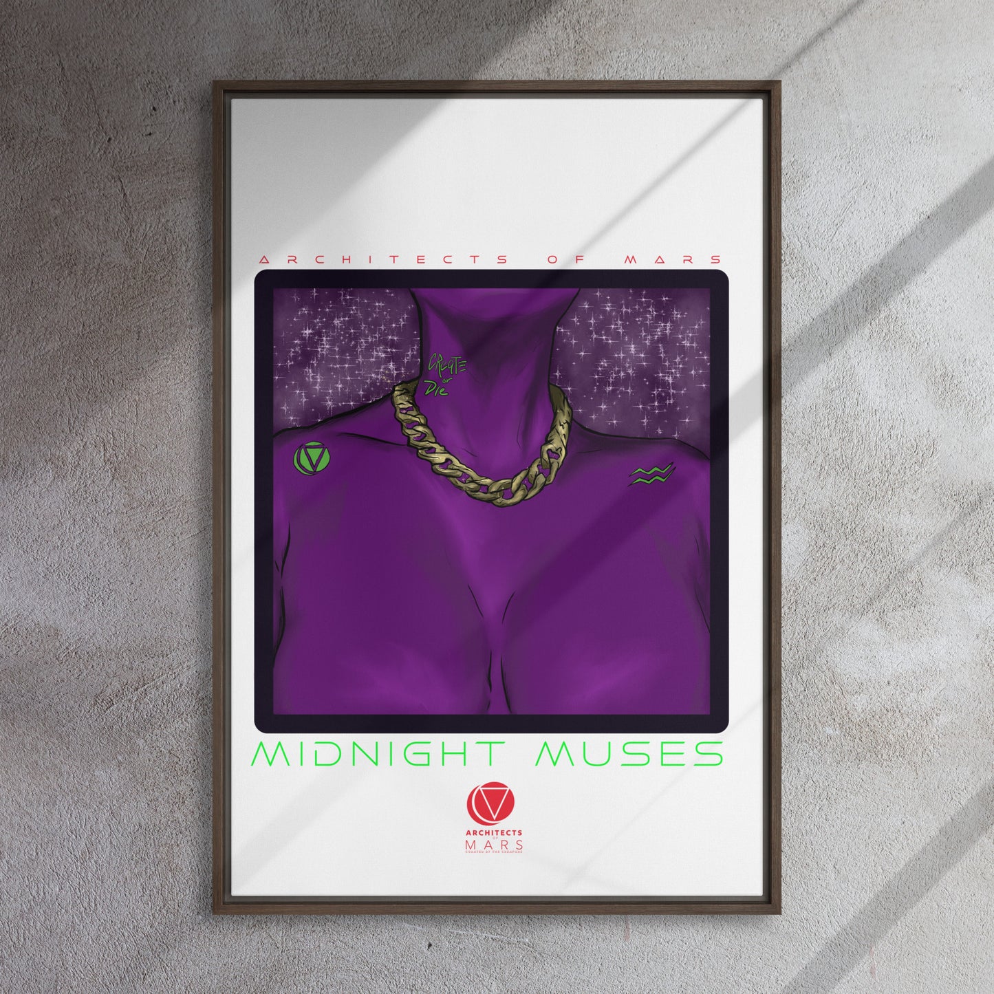 Midnight Muse Framed canvas