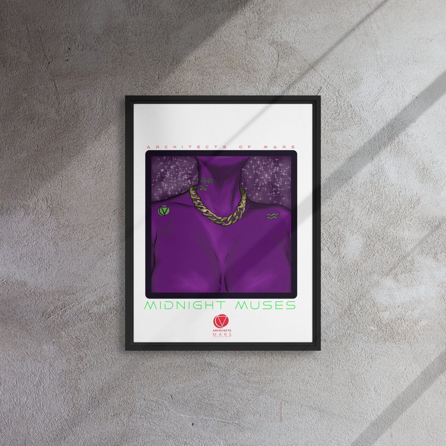 Midnight Muse Framed canvas