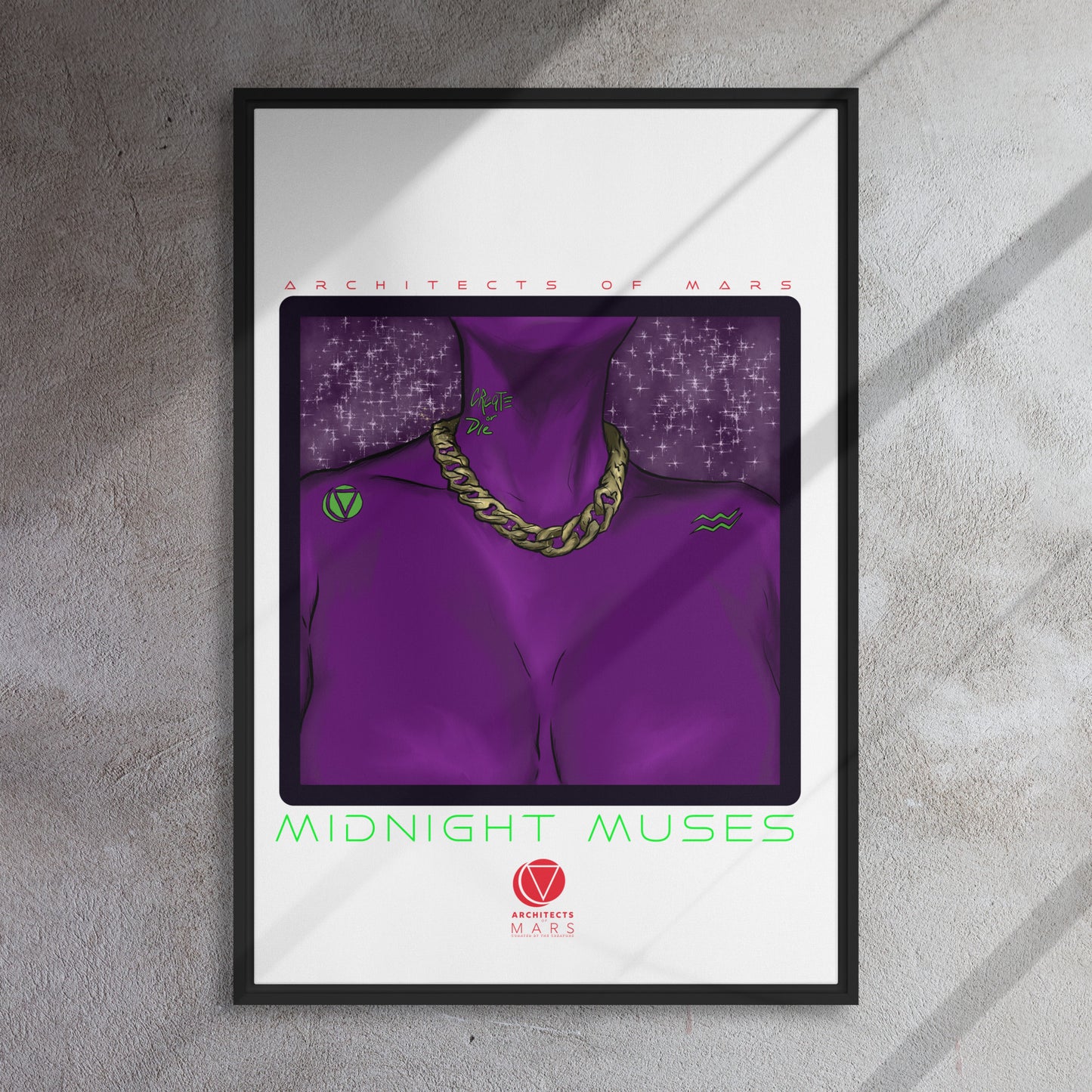 Midnight Muse Framed canvas