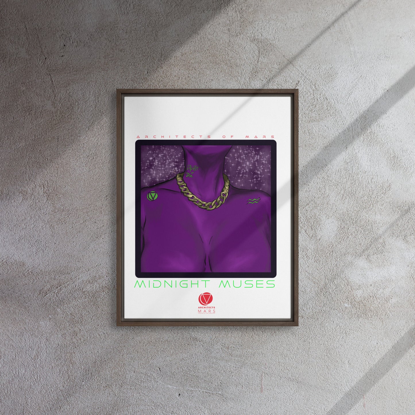 Midnight Muse Framed canvas