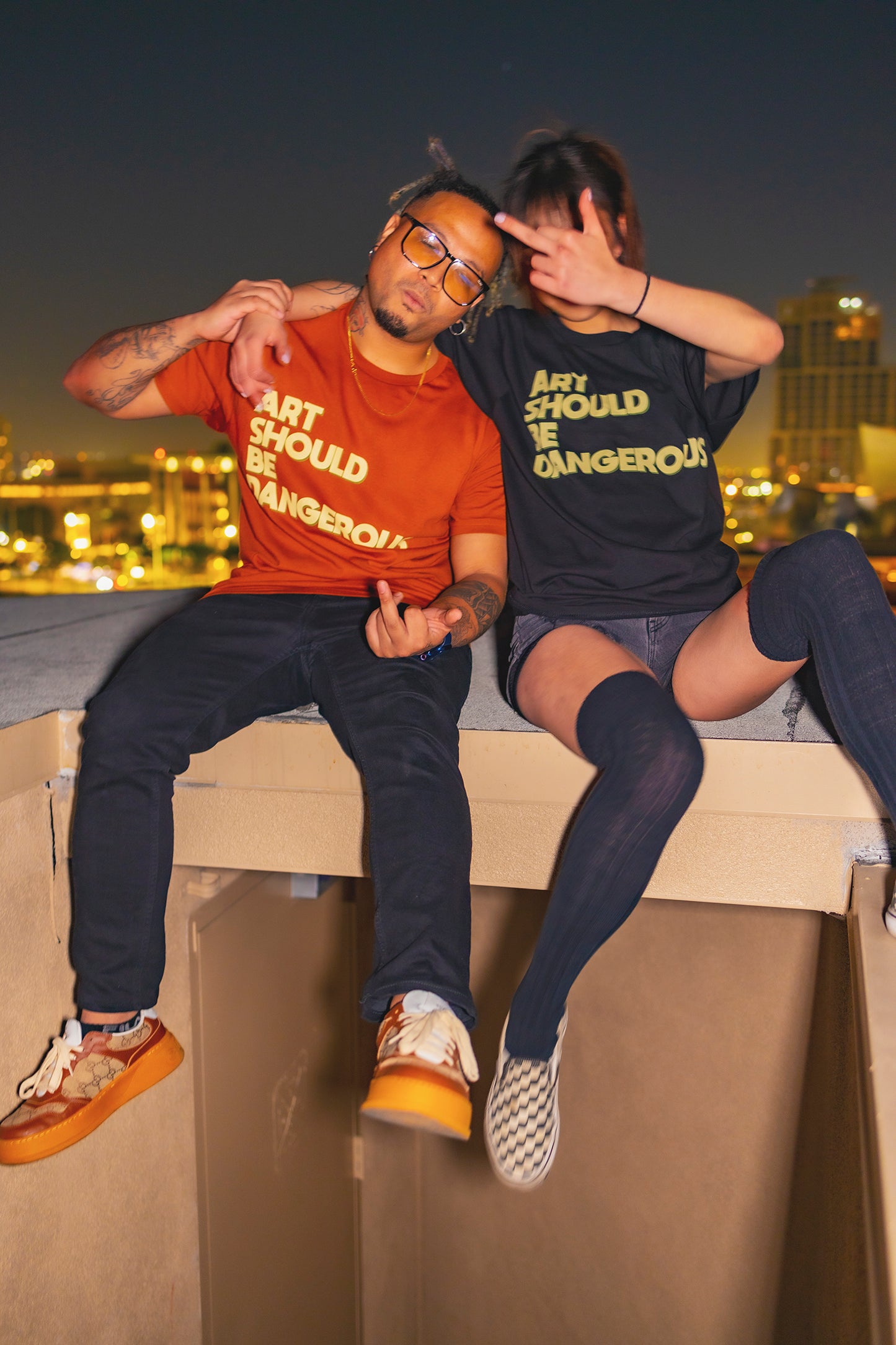 Art Should Be Dangerous AOM AFD t-shirt