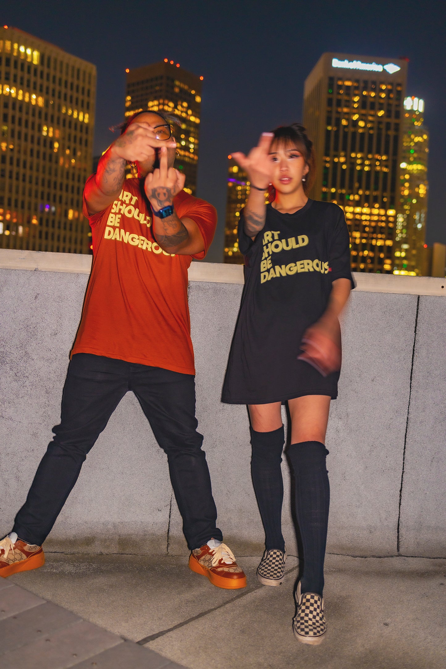 Art Should Be Dangerous AOM AFD t-shirt