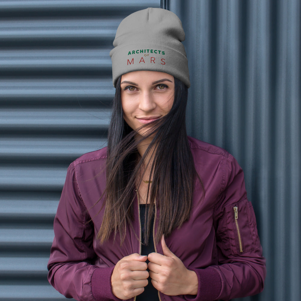 AOM Embroidered Beanie