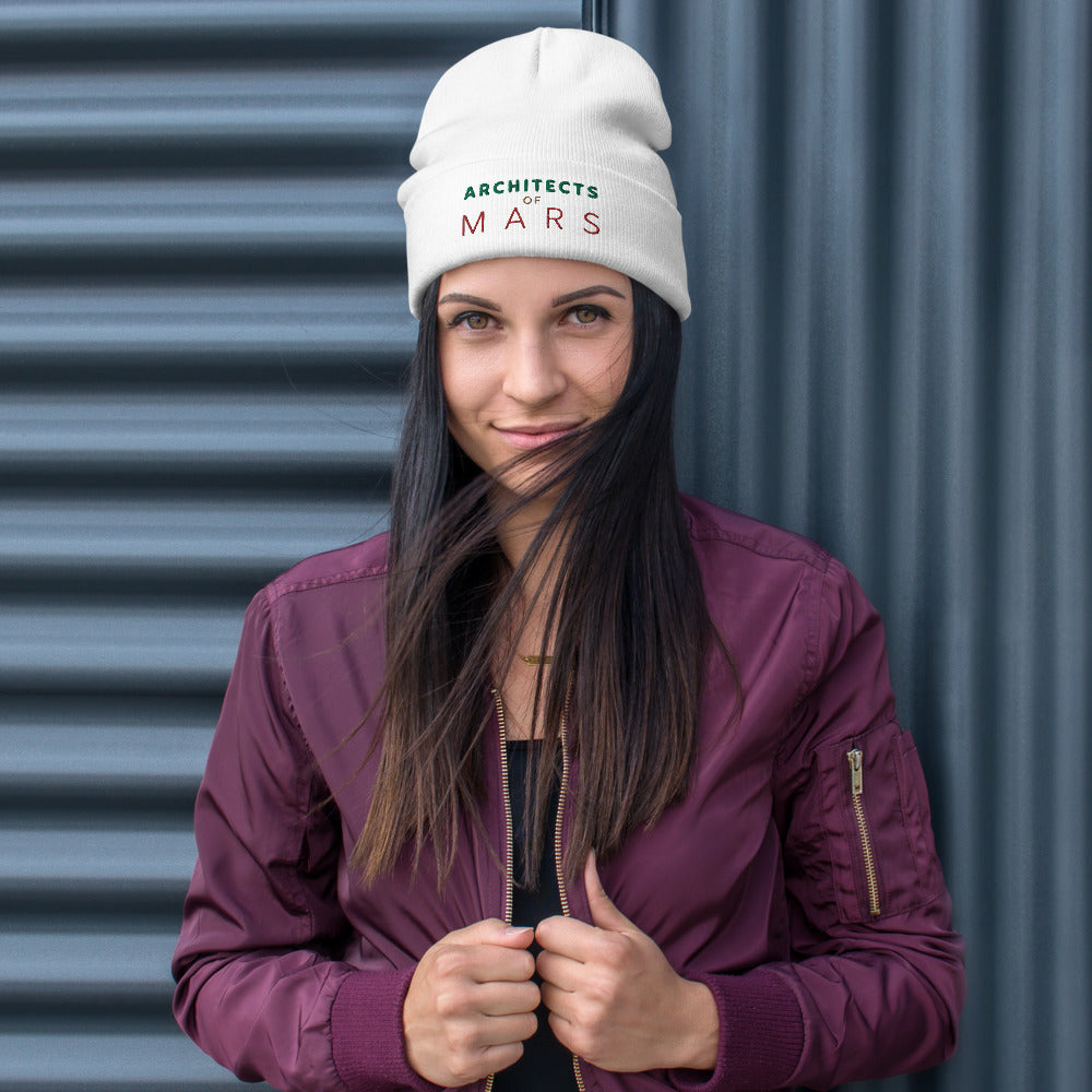 AOM Embroidered Beanie